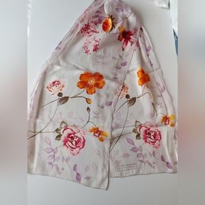 Home New York floral silk scarf